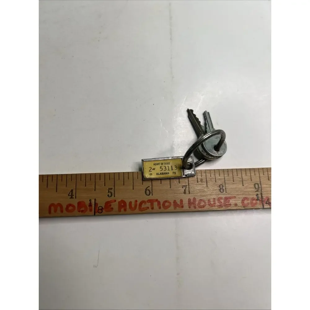 1975 Alabama Mini Tag Disabled American Veterans DAV Heart Of Dixie Keys